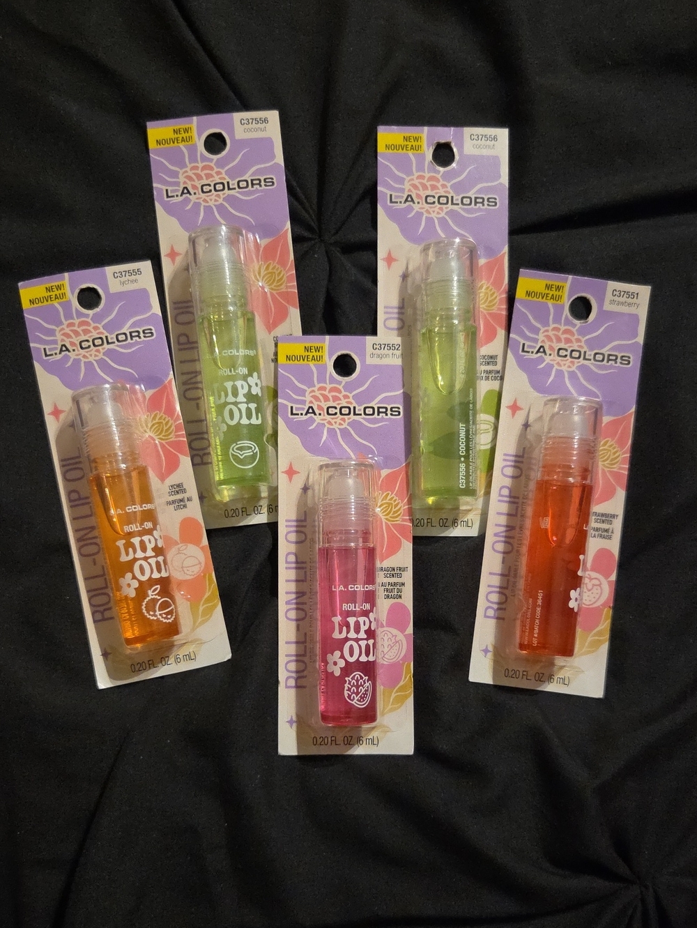 5 L.A. Colors Roll-On Lip Oils